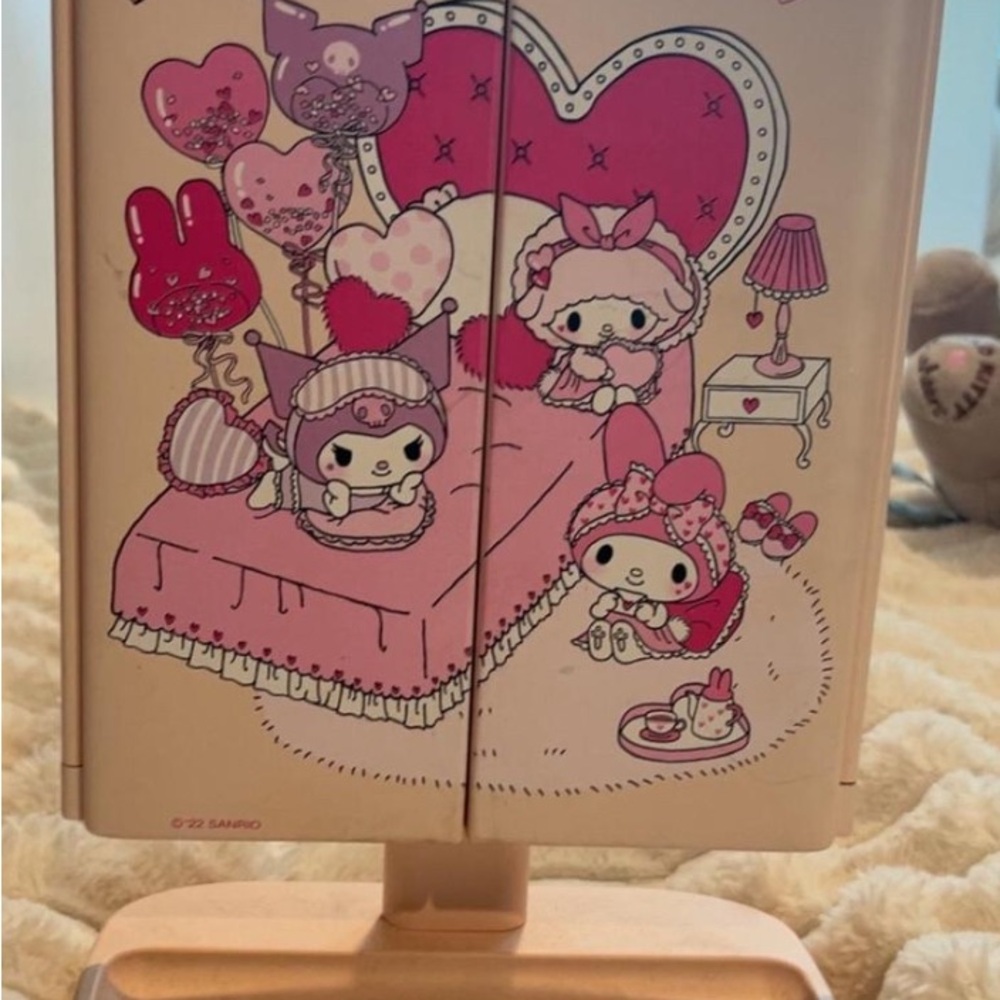 Sanrio Pink and White Character Mirror